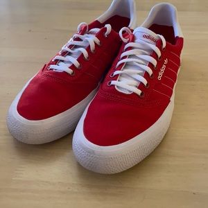 red and white adidas shoes